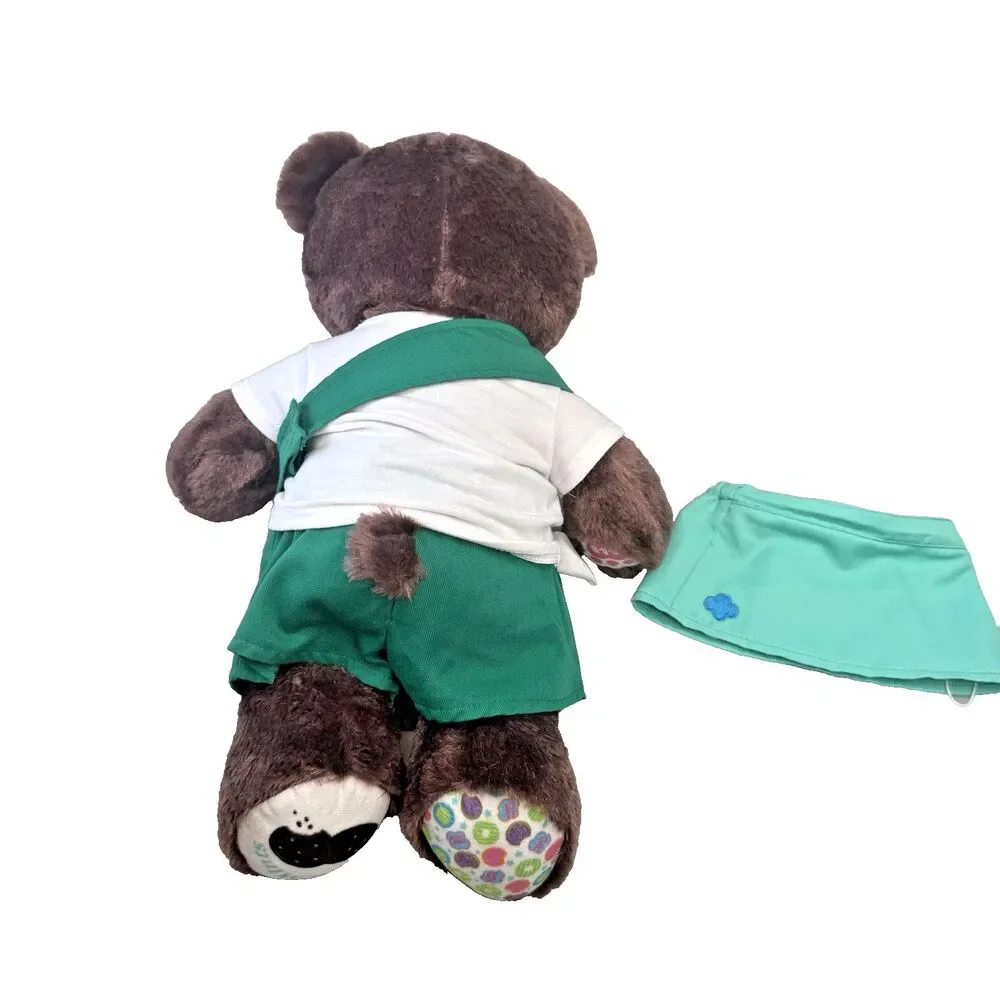Build A Bear Girl Scout Brownie Thin Mint Sash Skort 2024 Plush EUC